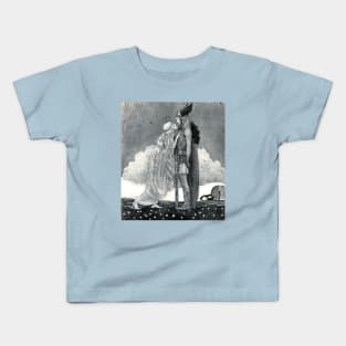Freya and Svipdag - John Bauer Kids T-Shirt